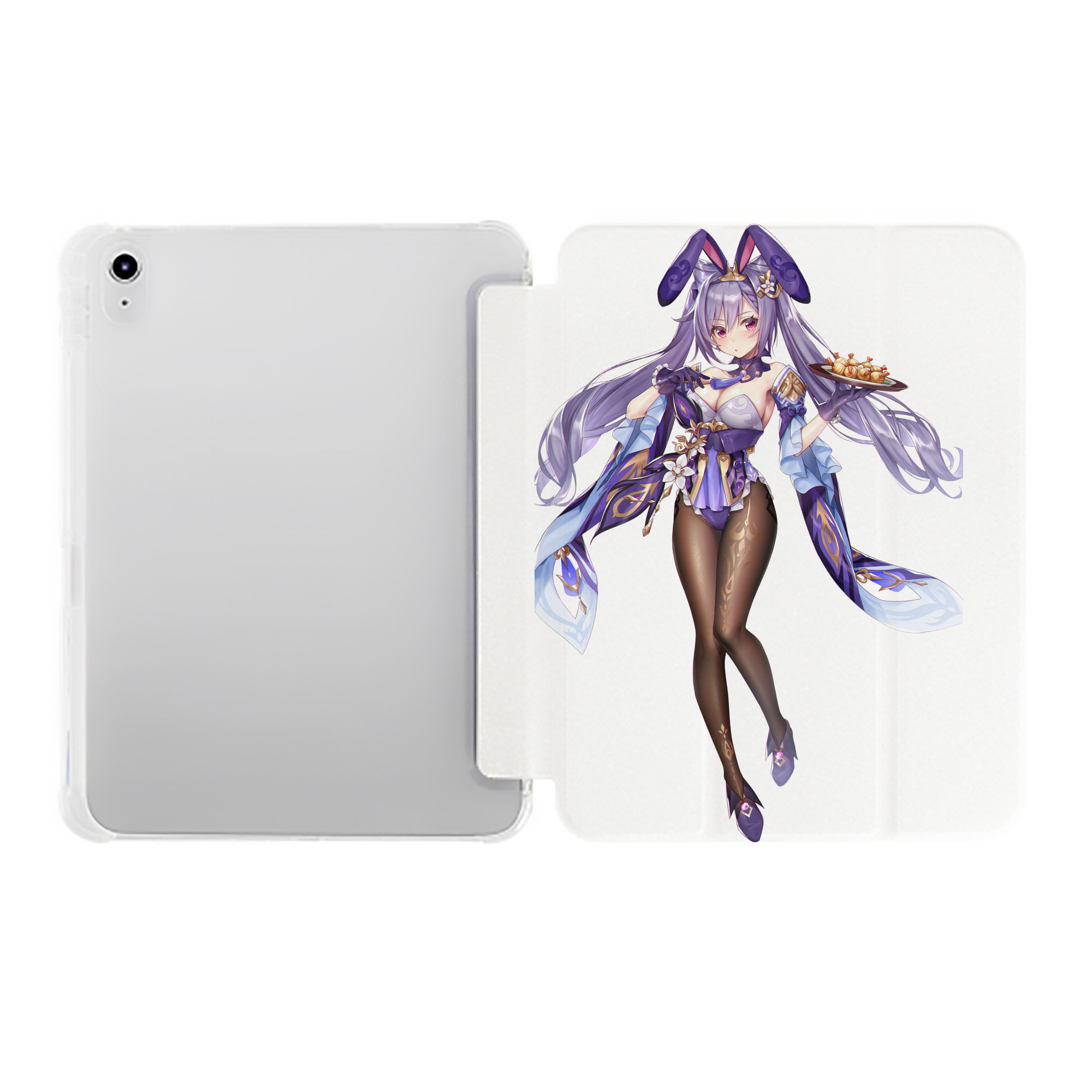 げんし神 刻晴 こくせい genshin Kokusei IPad ケース ペン収納付き 三つ折りスタンド PUレザー×シリコン 対応機種9.5/10.5/10.9インチ